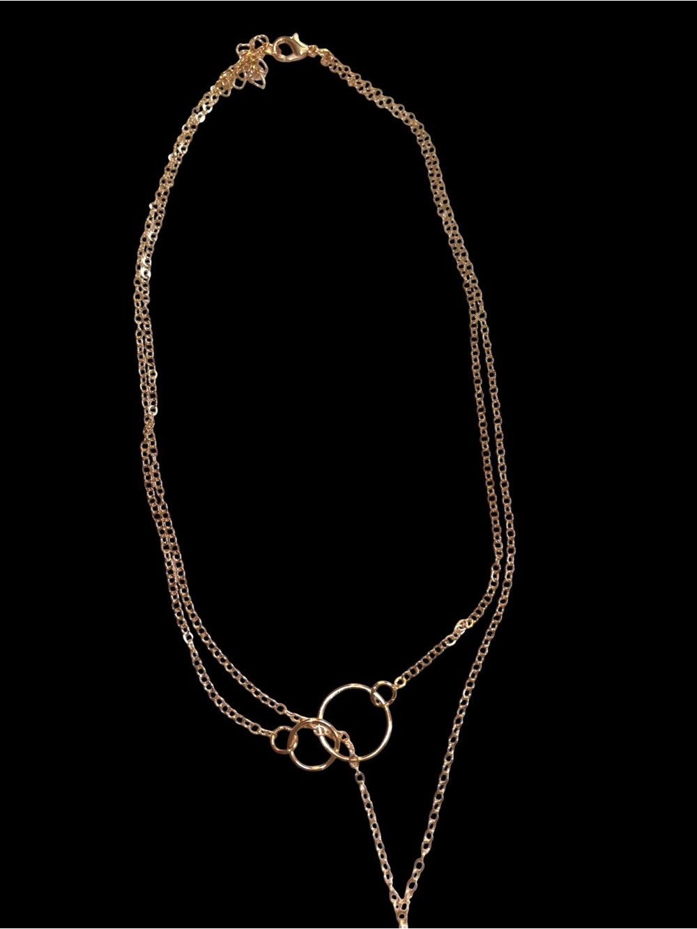 Gold plated Layered Bar Pendant Necklace - Women Jewelry - Picture 5 of 6